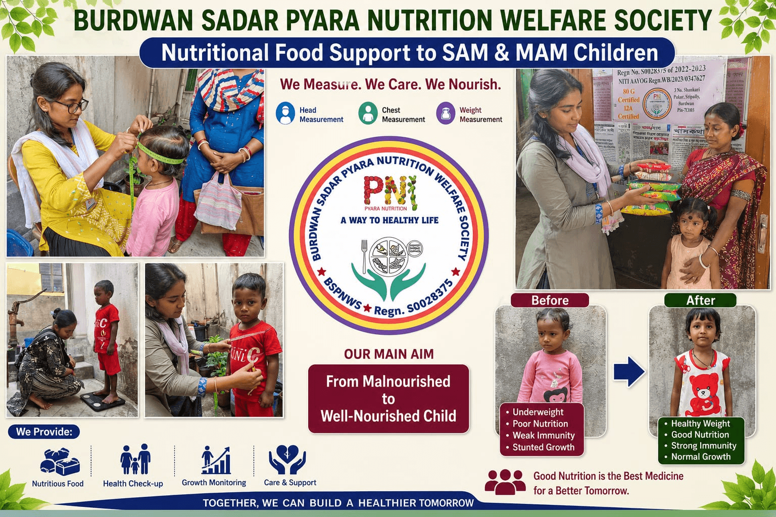 Help Us Nourish a Child, Help Us Build a Better Tomorrow